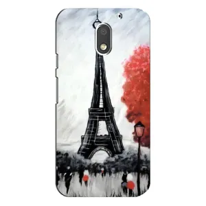 Чехол Эйфелева Башня для Motorola MOTO E3 - (AlphaPrint) (Башня в Париже)