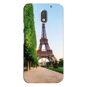 Чехол Эйфелева Башня для Motorola MOTO E3 - (AlphaPrint) (Дорога в Париж)