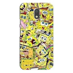 Чехол с принтом «Эмоции Спанч Боба» для Motorola MOTO E3