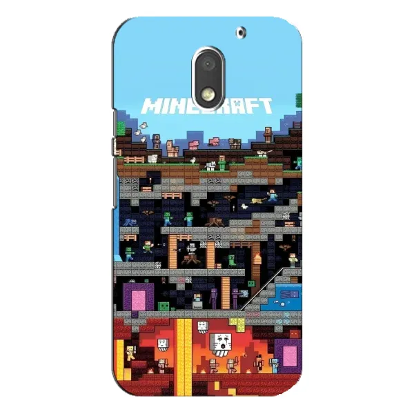 Чехол с принтом «фон Minecraft» для Motorola MOTO E3