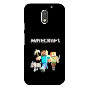 Чохол Майнкрафт на Motorola MOTO E3 (AlphaPrint) Minecraft (герої Minecraft)