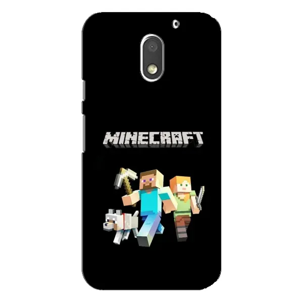Чехол с принтом «герои Minecraft» для Motorola MOTO E3