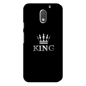 Чехол с Короной Мото Е3 - (AlphaPrint) (KING)