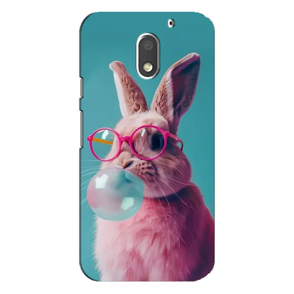 Чехол с принтом «Кролик в очках» для Motorola MOTO E3