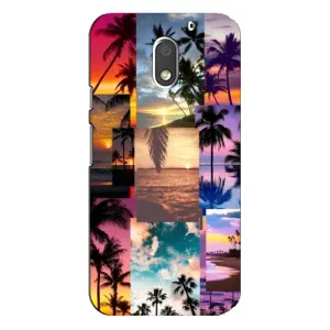 Силиконовый чехол с КАРТИНКАМИ лето для Motorola MOTO E3 (AlphaPrint) (Летний отпуск)
