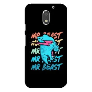 Чехлы Мистер Бист для Мото Е3 (logo Mr beast)