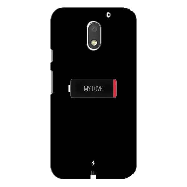 Чехол с принтом «Love battery» для Motorola MOTO E3 Чехол с принтом «Love battery» для Motorola MOTO E3