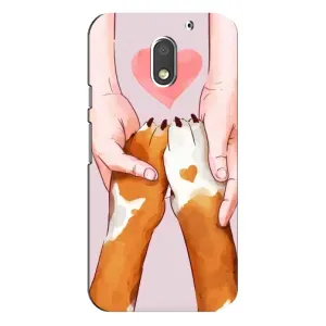 Чехлы с собаками для Motorola MOTO E3 (VPrint) (Любовь к собакам)