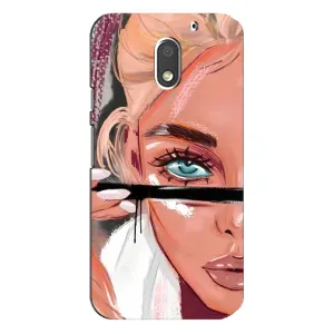 Чехол с печатью для Motorola MOTO E3 - (Мода) (AlphaPrint)