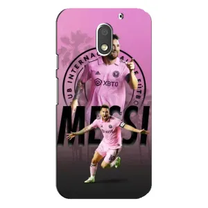 Чехлы для Мото Е3 - Лео Месси Маями (Messi Miami)