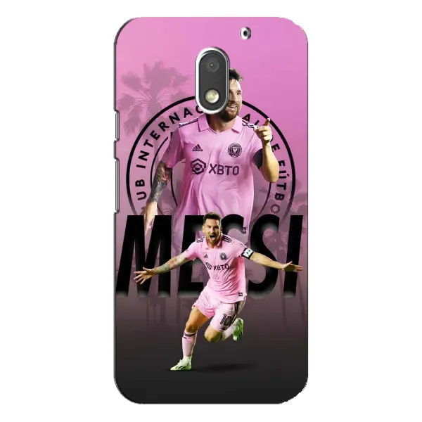 Чехол с принтом «Messi Miami» для Motorola MOTO E3