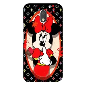 Чехол Disney Mouse Motorola MOTO E3 (PREMIUMPrint) (Минни Маус ЛВ)