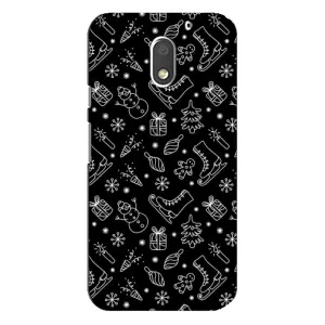 Новогодние, Праздничные Чехлы для Motorola MOTO E3 - 2024 год (Новогодний фон)