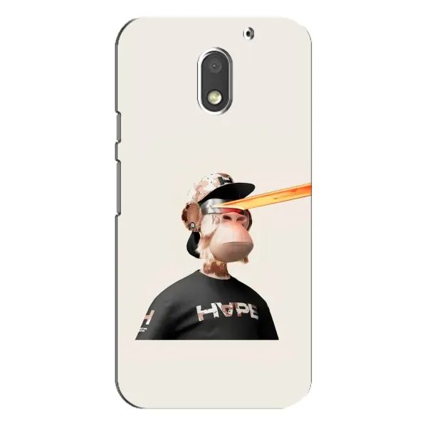 Чохол з принтом «мавпа NFT в окулярах» для Motorola MOTO E3