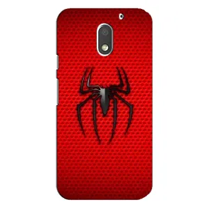 Чехол с человеком пауком для Motorola MOTO E3 - (AlphaPrint) (Паук Марвел)