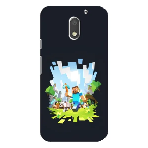 Чехол с принтом «персонажи Minecraft» для Motorola MOTO E3