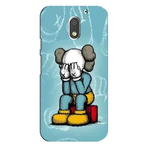Чехлы для Motorola MOTO E3 - Bearbrick Louis Vuitton (PREMIUMPrint) (Плач Bearbrick)