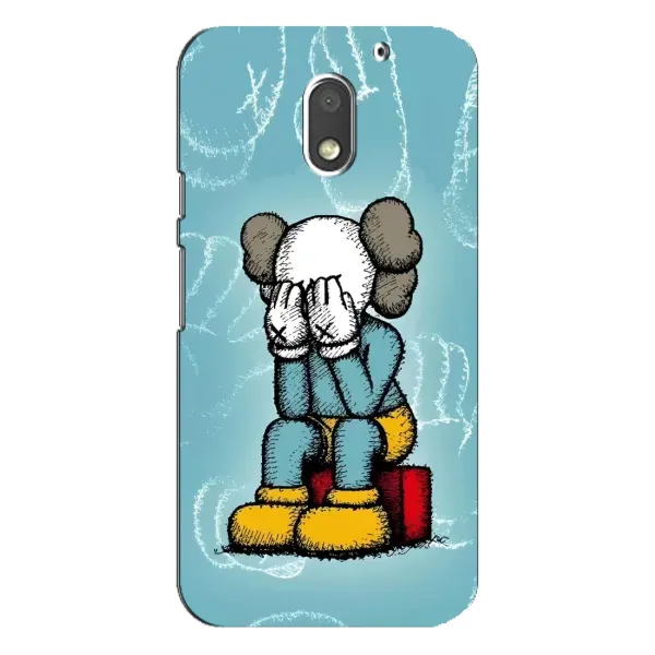 Чехол с принтом «Плач Bearbrick» для Motorola MOTO E3