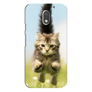 Чехлы с Котиками для Motorola MOTO E3 (VPrint) (Прыжок кота)