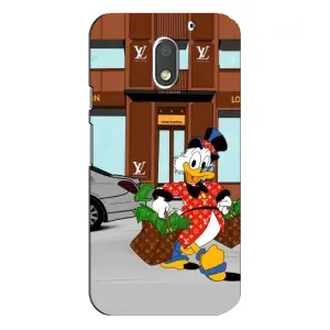 Чехлы для Motorola MOTO E3 - Скрудж МакДак Louis Vuitton (PREMIUMPrint)