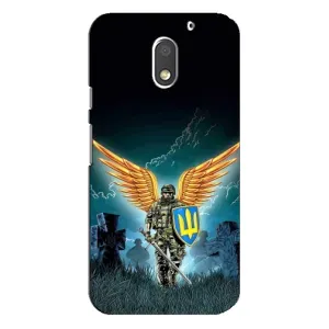 Чехлы с картинкой ЗСУ для Motorola MOTO E3 (AlphaPrint) (Солдат ЗСУ)