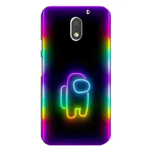 Чехол Амонг Ас для Motorola MOTO E3 (AlphaPrint) (Яркий скин)