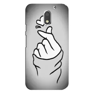Чехол с принтом «Значок Love» для Motorola MOTO E3
