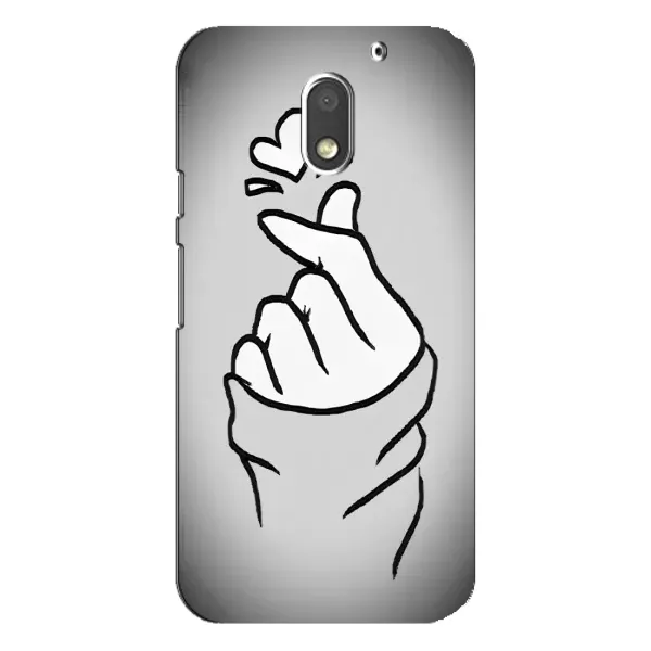 Чехол с принтом «Значок Love» для Motorola MOTO E3
