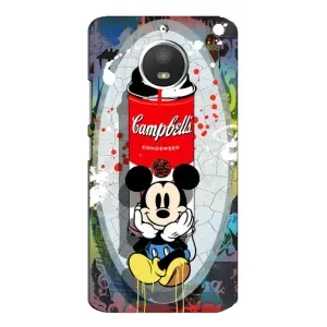 Чехол Disney Mouse Motorola MOTO E4 (PREMIUMPrint) (Американский Маус)