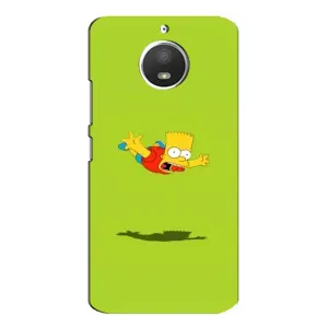 Чехол с Симпсонами для Motorola MOTO E4 (VPrint) (Барт Симпсон)