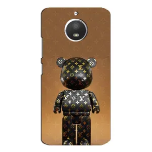 Чехлы для Motorola MOTO E4 - Bearbrick Louis Vuitton (PREMIUMPrint)
