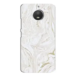 Мраморный чехол на Motorola MOTO E4 (VPrint) (Белый мрамор)