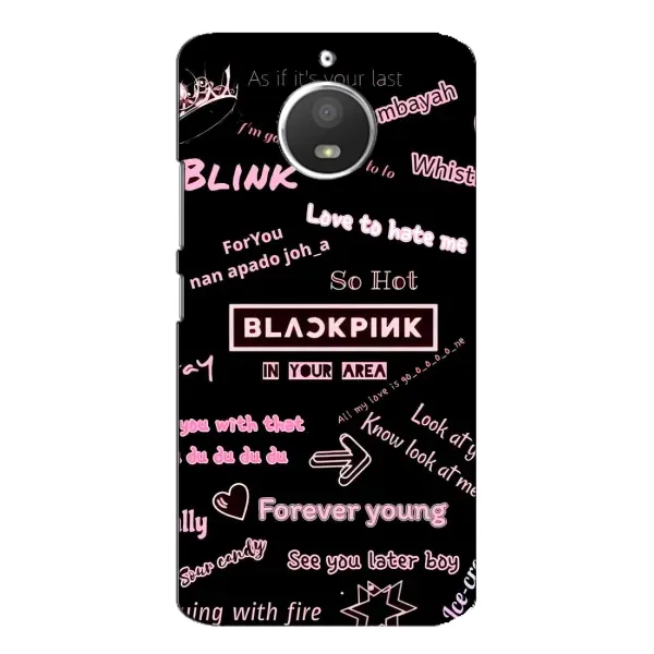 Чохол з принтом «BLACKPINK» для Motorola MOTO E4