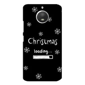 Рождественские, Праздничные Чехлы для Мото Е4 (Christmas loading)