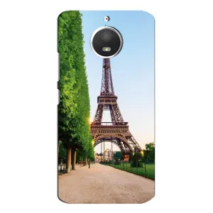 Чехол Эйфелева Башня для Motorola MOTO E4 - (AlphaPrint) (Дорога в Париж)