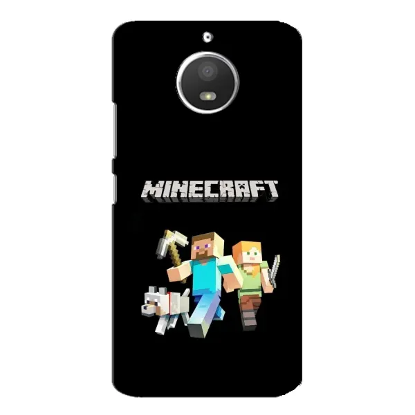 Чехол с принтом «герои Minecraft» для Motorola MOTO E4
