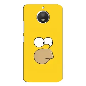 Чехол с Симпсонами для Motorola MOTO E4 (VPrint) (Гомер)