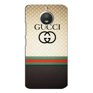 Чехлы ГУЧЧИ для Мото Е4 (AlphaPrint) (GUCCI стиль)