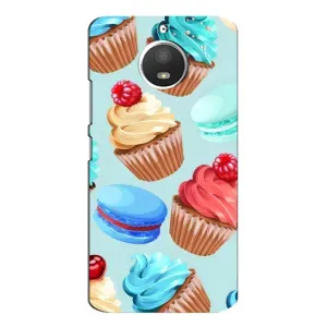 Чехлы с Фруктами для Motorola MOTO E4 (VPrint) (Кексики)