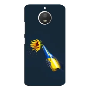 Чехол для Патриота Украины Motorola MOTO E4 - (AlphaPrint) (Коктейль молотова)