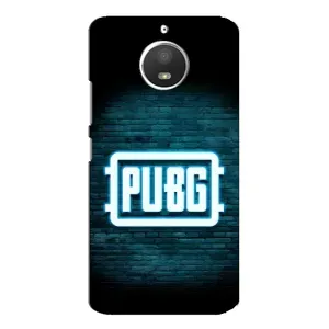 Чехол PUBG для Мото Е4 (AlphaPrint) (Лого PUBG)
