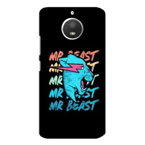 Чехлы Мистер Бист для Мото Е4 (logo Mr beast)