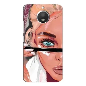 Чехол с печатью для Motorola MOTO E4 - (Мода) (AlphaPrint)