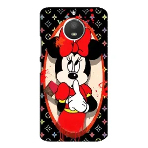 Чехол Disney Mouse Motorola MOTO E4 (PREMIUMPrint) (Минни Маус ЛВ)