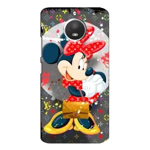 Чехол Disney Mouse Motorola MOTO E4 (PREMIUMPrint) (Minni с бантиком)