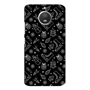 Новогодние, Праздничные Чехлы для Motorola MOTO E4 - 2024 год (Новогодний фон)