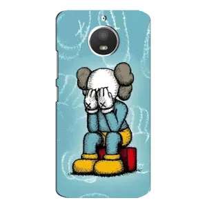 Чехлы для Motorola MOTO E4 - Bearbrick Louis Vuitton (PREMIUMPrint) (Плач Bearbrick)