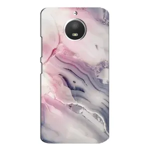 Мраморный чехол на Motorola MOTO E4 (VPrint) (Пурпурный Мрамор)