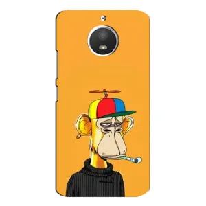 Чехлы с Обезьянами NFT для Motorola MOTO E4 (AlphaPrint) (Скучающая Обезьяна NFT)