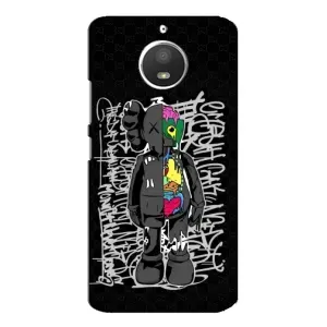 Чехлы для Motorola MOTO E4 - Bearbrick Louis Vuitton (PREMIUMPrint) (Стиль Bearbrick)
